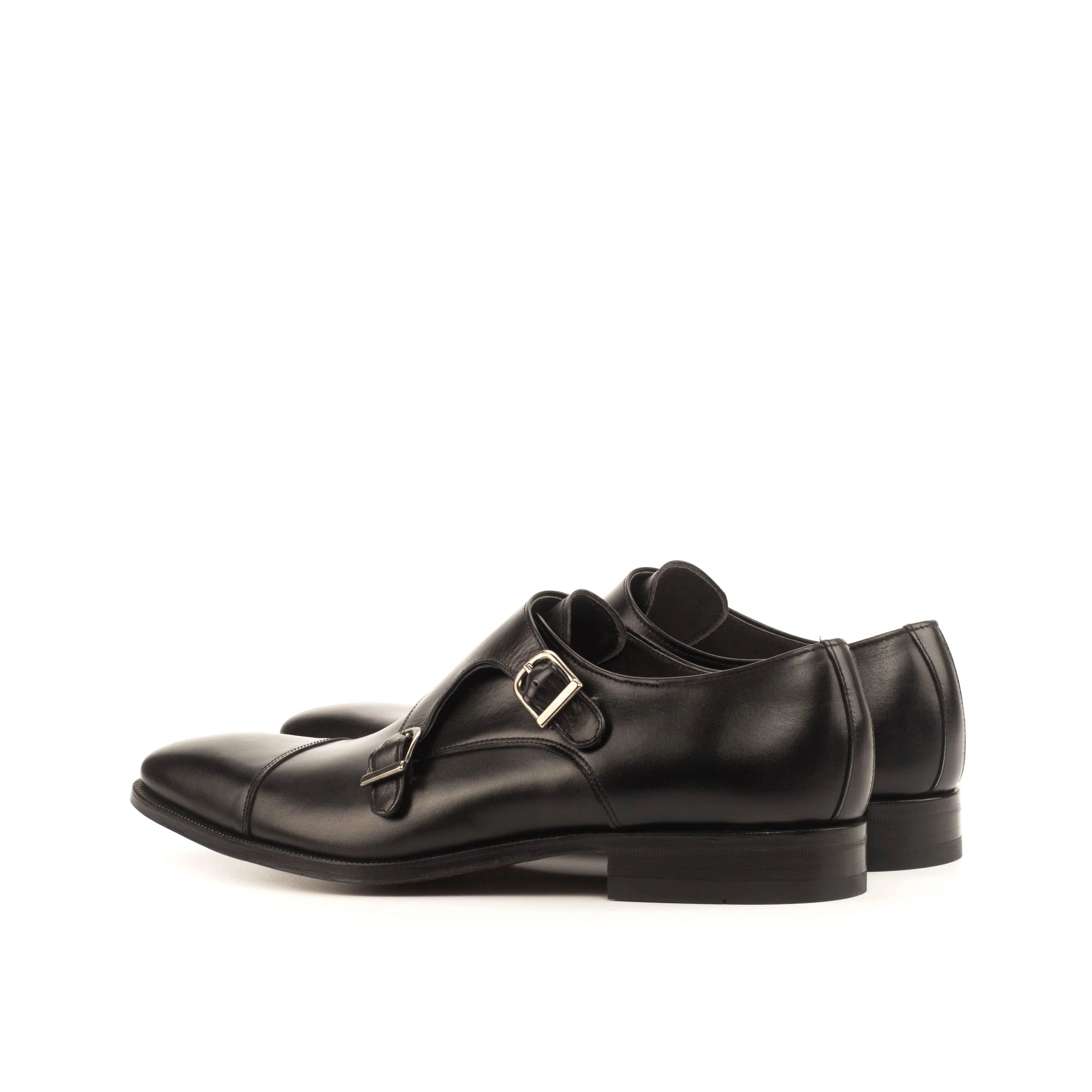 Double Monk Dress Shoe (Black)