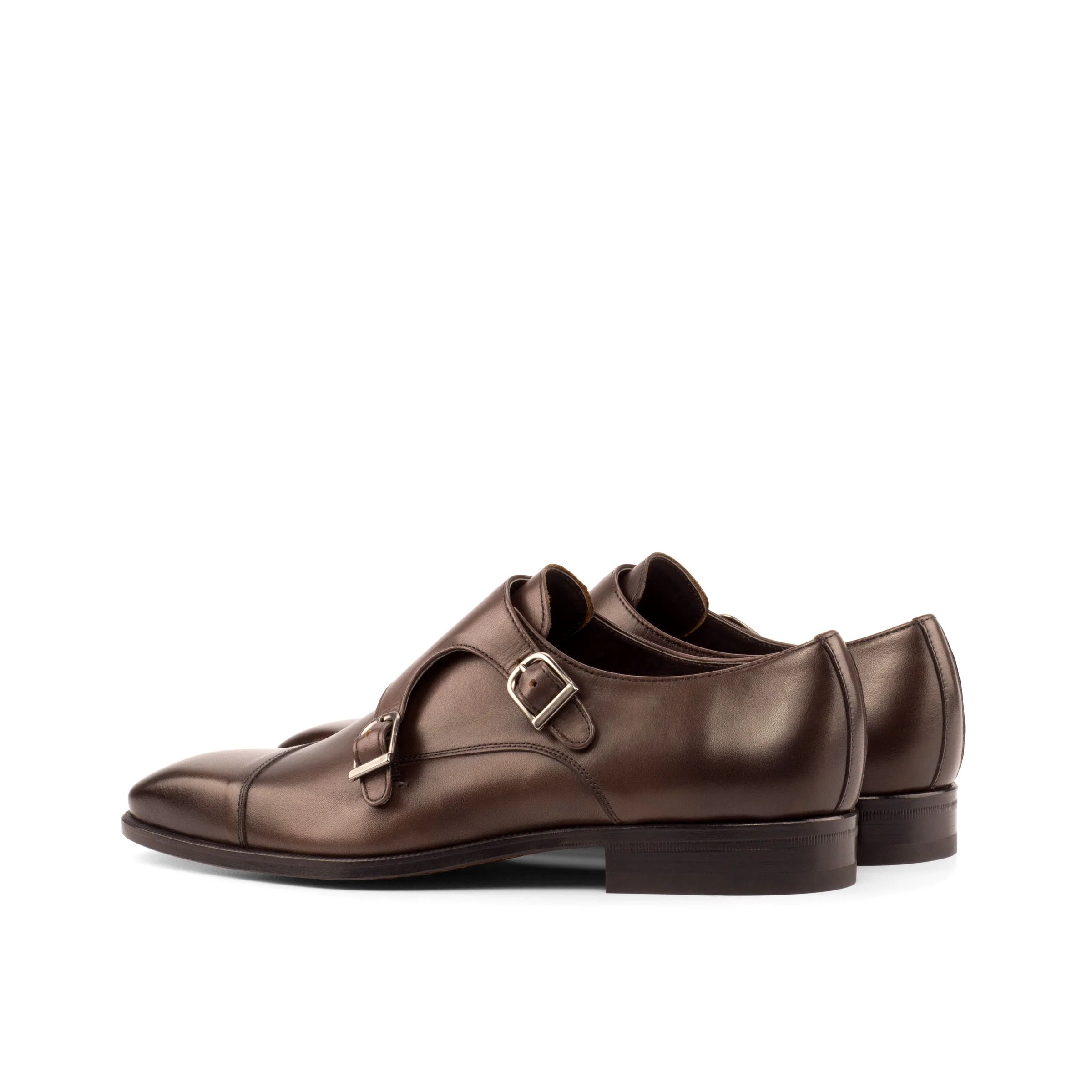 Double Monk Dress Shoe (Brown)