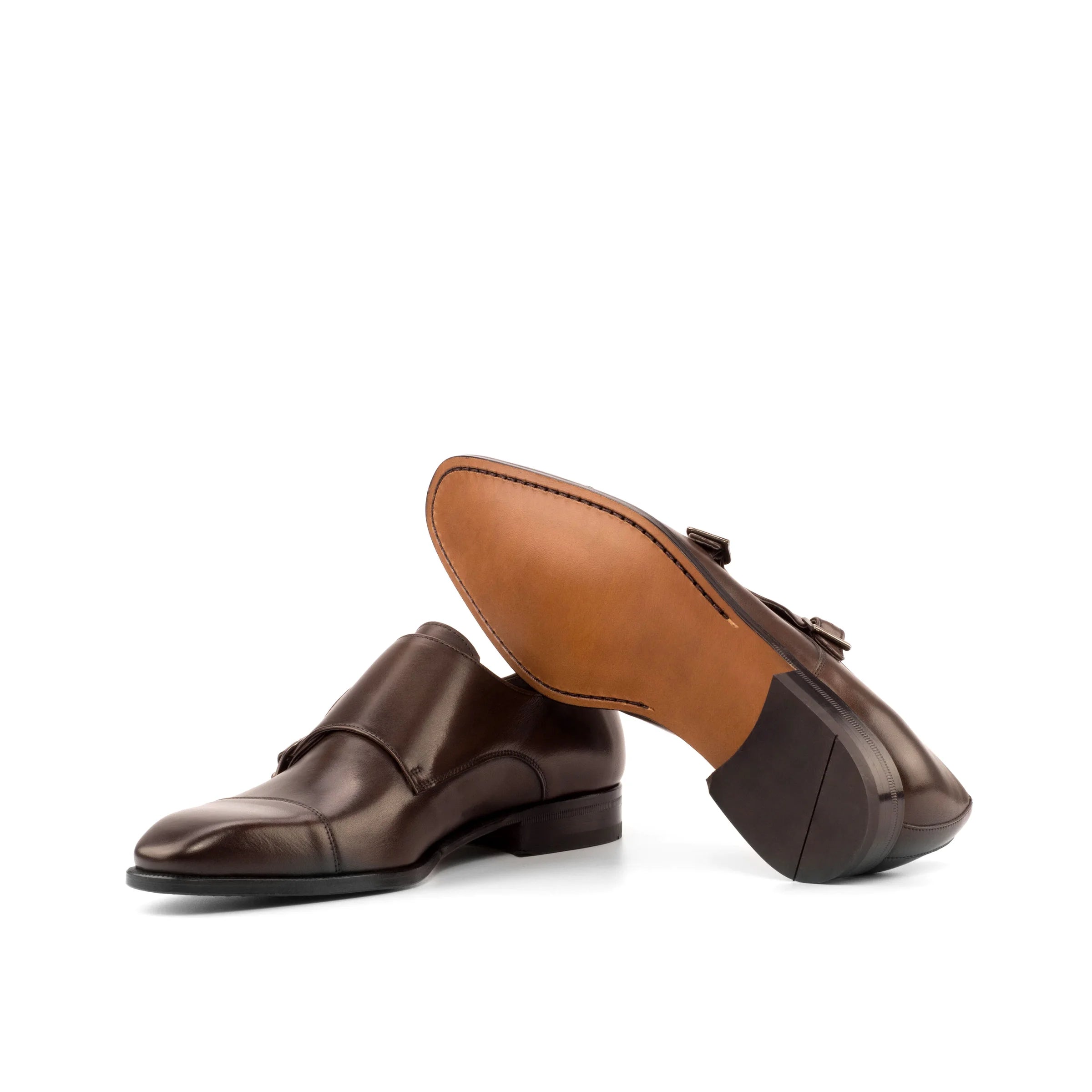 Double Monk Dress Shoe (Brown)