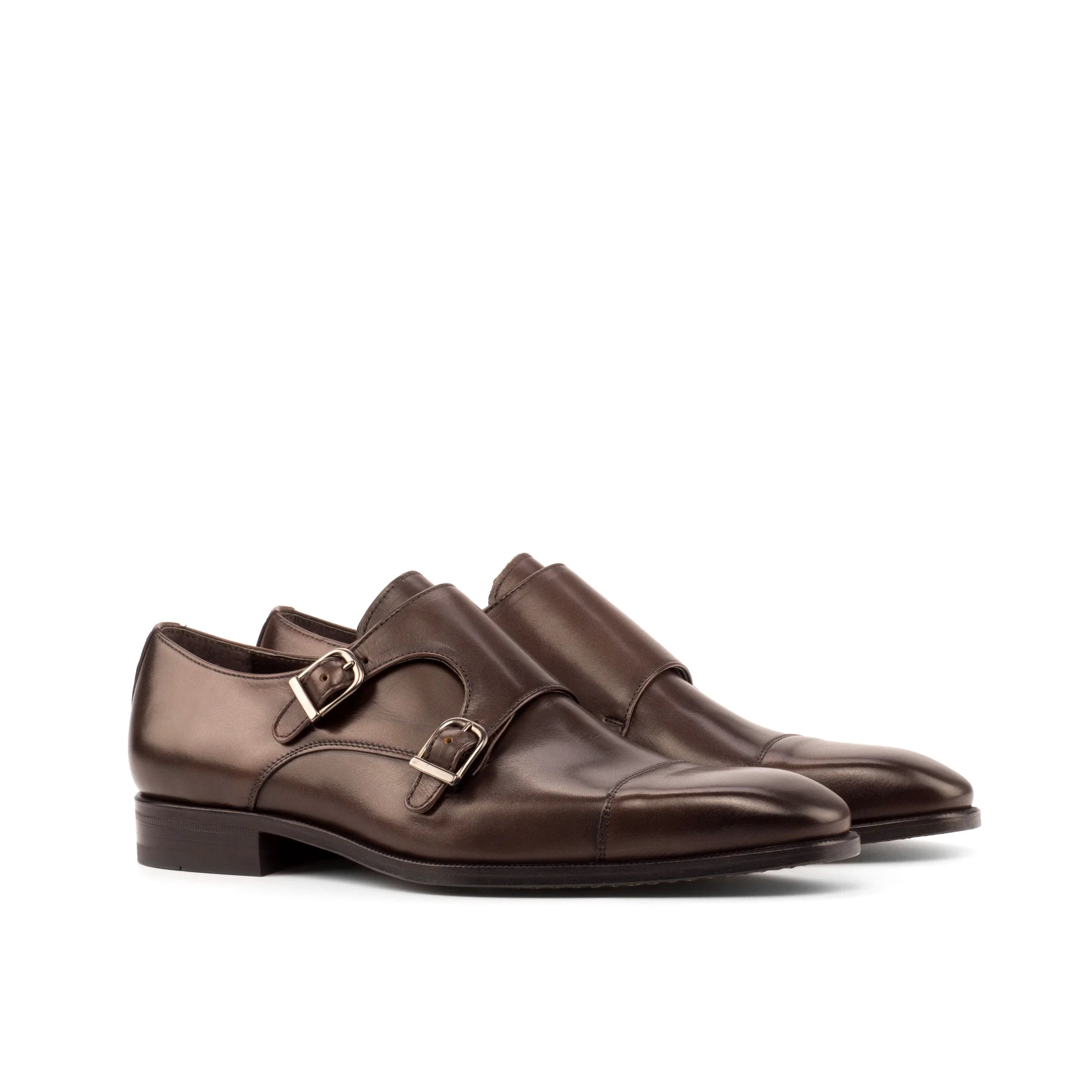 Double Monk Dress Shoe (Brown)