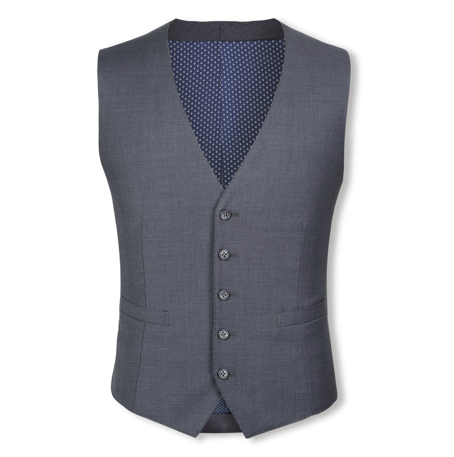 100% Australian Merino Wool Men's Ready To Wear Grey Suit